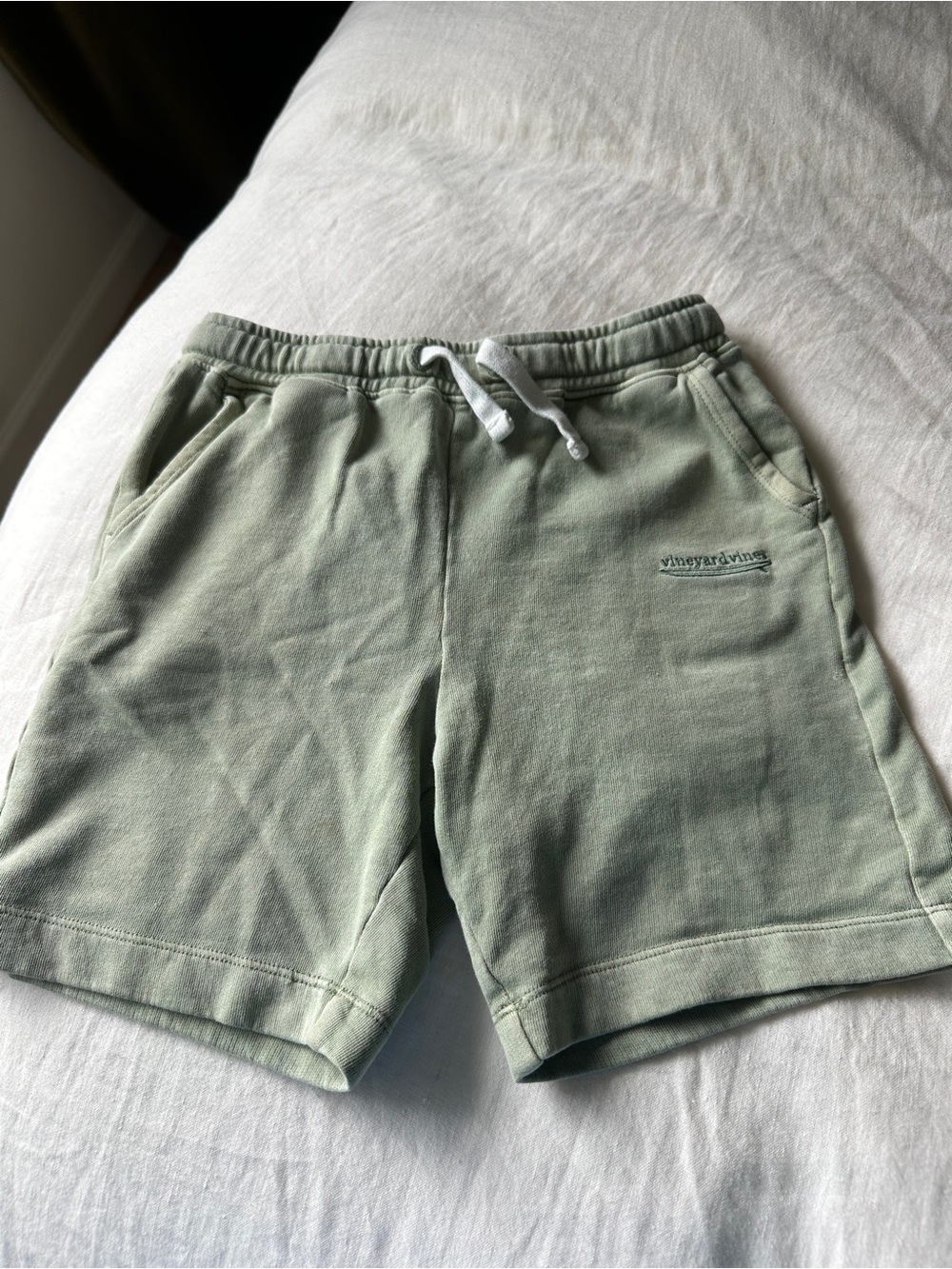 Vineyard Vines Kids Sage Green Drawstring Shorts